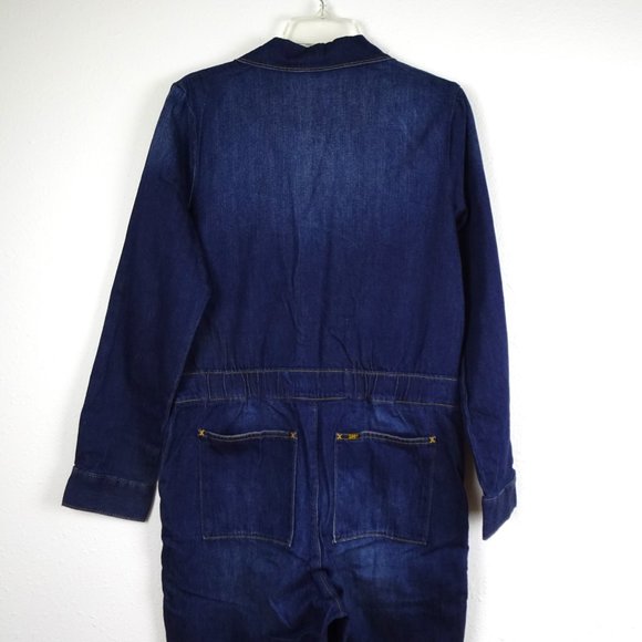 Lee Dark Blue Denim Jumpsuit - Picture 7 of 13